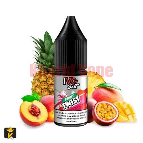 سالت پشن فروت آناناس هلو انبه ای وی جی <br><span>IVG Fruit Twist Nic Salt 30ml</span>